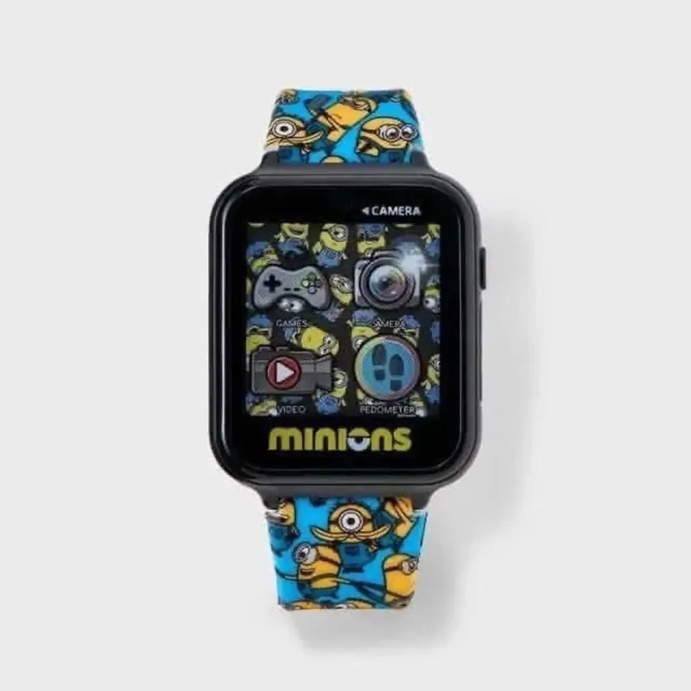 New Minions Interactive Smartwatch  Kids Touchscreen, Camera, Games, Pedometer